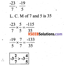 KSEEB Solutions for Class 7 Maths Chapter 9 Rational Numbers Ex 9.1 79