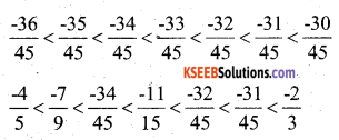 KSEEB Solutions for Class 7 Maths Chapter 9 Rational Numbers Ex 9.1 9