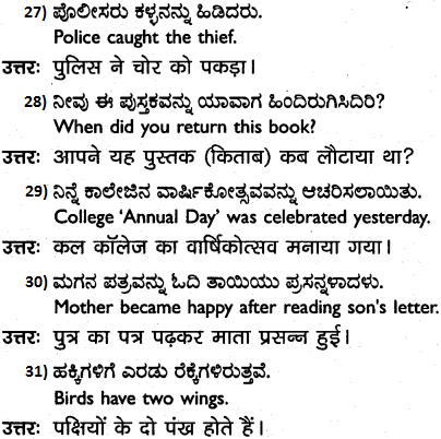 1st PUC Hindi Workbook Answers अनुवाद 5
