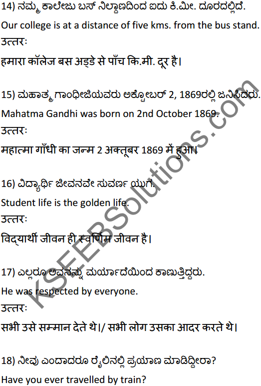 2nd PUC Hindi Workbook Answers अनुवाद 4