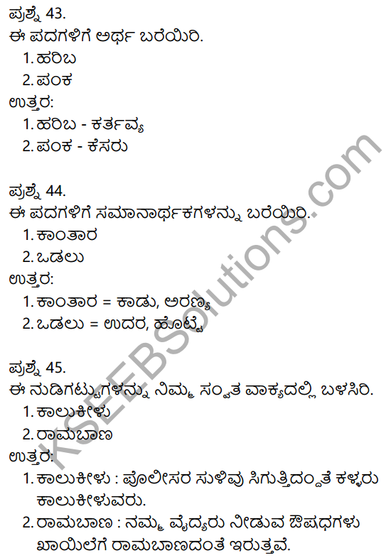 2nd PUC Kannada Model Question Paper 3 with Answers 12